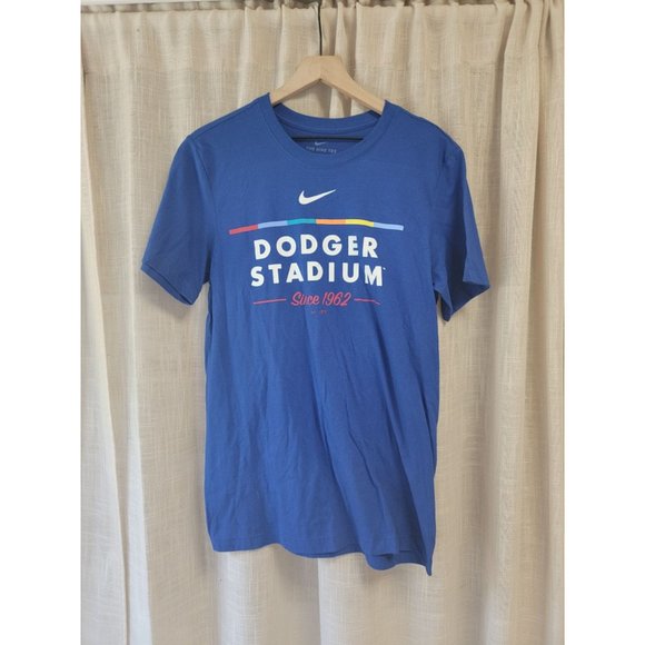 NWT- Nike‎ Tee Dodger's Stadium blue tee- size S - Picture 1 of 4